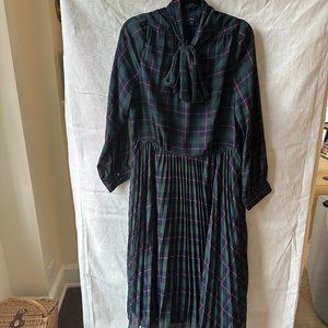 Plaid J.Crew Dress with Bow